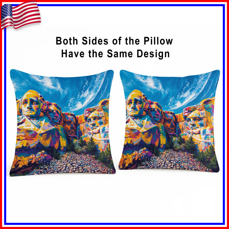 Coussins décoratifs Mount Rushmore, 20 x 20 inches
