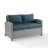 55'' Wide Metal Loveseat with Cushions-795724439-767976374