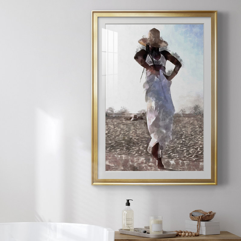 «Her Dance I» par - Impression sur, Cadre doré, H 24,5 po x l 18,5 po x P 1 po