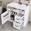 Meuble-lavabo moderne de 36 pouces avec lavabo, 4 tiroirs, porte à fermeture en douceur et tablette réglable pour un rangement efficace et une organisation élégante-731712109
