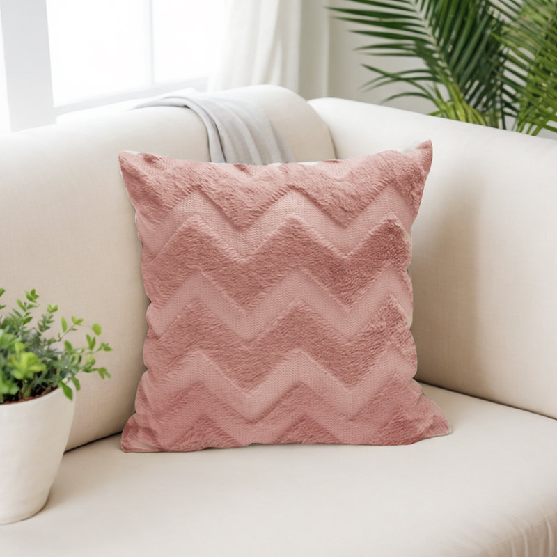 Masafumi Cotton Square Cushion, Pink