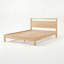 Lit plateforme en bois massif avec tête de lit Signature, très grand, finition naturelle, aucun sommier requis, assemblage facile-1343968741-1343968745-1343968754