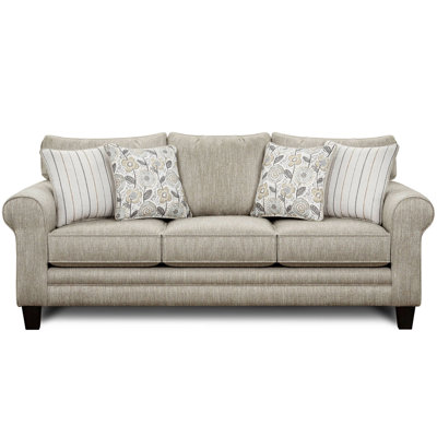 Aurora 88" Rolled Arm Sofa with Reversible Cushions