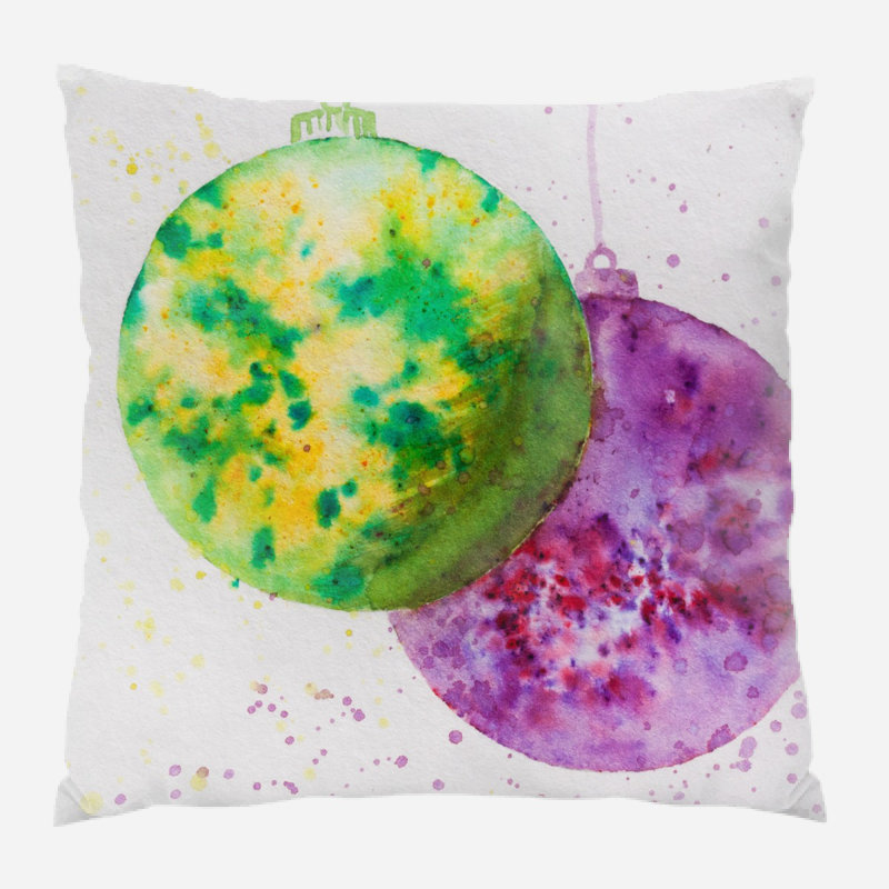 Coussin de noël Orndorff, Microsuède, Intérieur