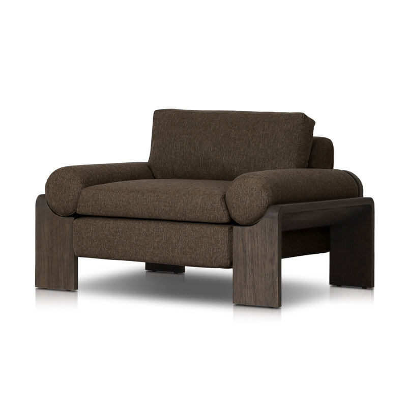Chaise d'extérieur délavée Joette - FSC, Sable faye, Teck naturel