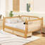 Lit de jour simple en rotin de style traditionnel avec 2 tiroirs