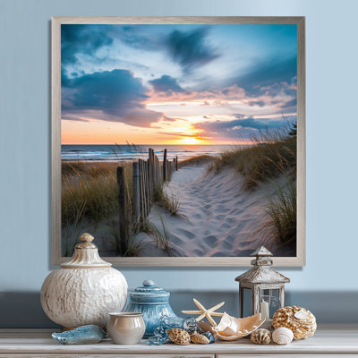 Tranquility Path To Dune Beach V - Coastal Beach Sand Large Wall Art