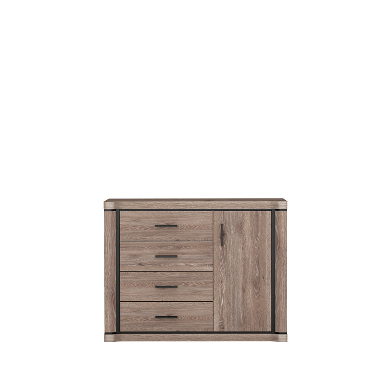 Temmo Laminate Rectangle Accent Cabinet, Truffle oak