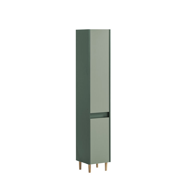Collingswood Freestanding Linen Cabinet, Forest green/Pistachio