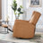 29.1'' Wide Contemporary And Upholstered Swivel And Rocker Manual Recliner With Wing Back (Set Of 2)-2081624296