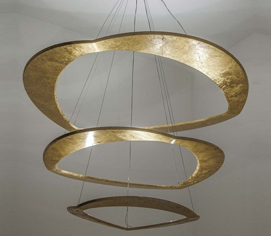 Diadema Chandeliers, Gold Leaf