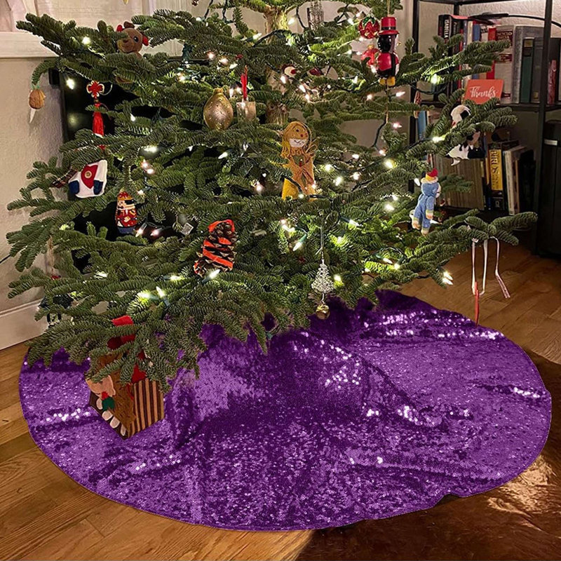 Jupe d'arbre de couleur unie, Mauve