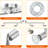 23.8'' 4 -Light Swing Arm Track Track Kit with Dimmable and Adjustable Head