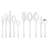 King 65 Piece Flatware Set Polished