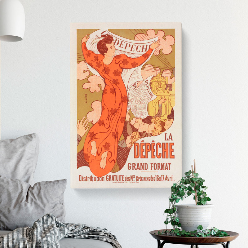 La Depeche De Toulouse by Maurice Denis - Wrapped Canvas, 50cm H x 35cm W x 3cm D