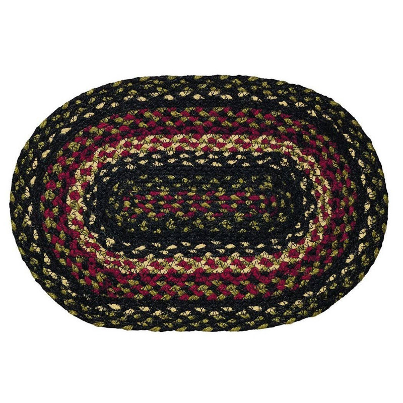 Celep Area Rug, 15"L x 10"D, Black/Brown/Gray/Cream