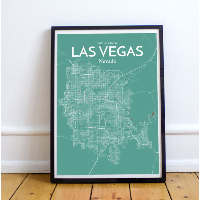 Las Vegas - No Frame Print, 50.8 cm H x 40.6 cm W x 0.1 cm D
