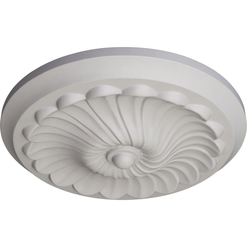 Médaillon de plafond en spirale Endurathane, Blanc ultra pur