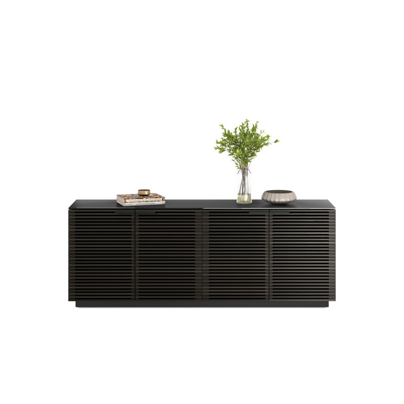 Corridor 79.25'' Sideboard, Charcoal/Stained Ash
