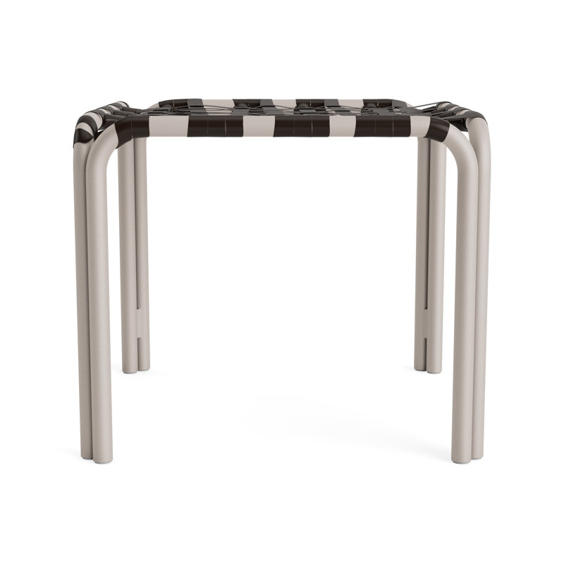 Kantan Outdoor Square Side Table, Dove Smooth, Coffee