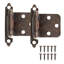 Armoire à charnière à fermeture automatique en nickel satiné (ensemble de 2)-58038250