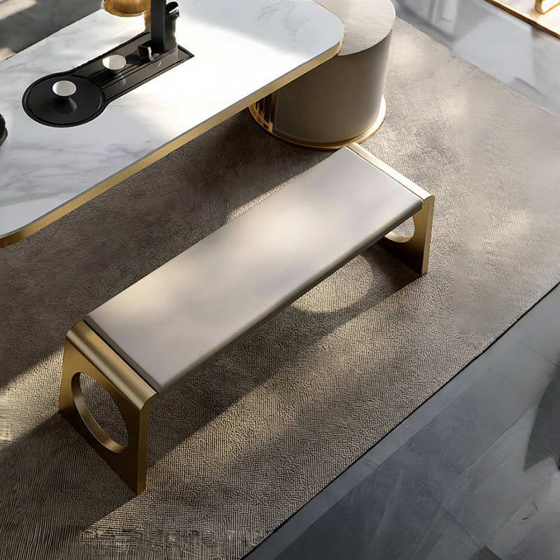 Banc rembourré Home, H 16,92 po x l 70,86 po x P 15,74 po