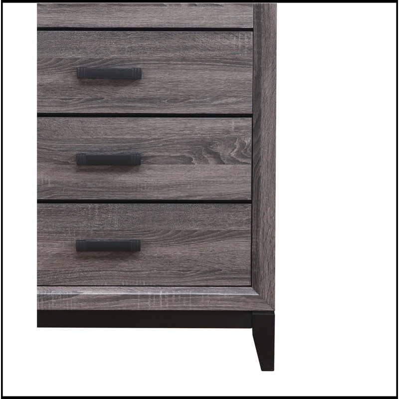 COFFRE POUR SALON, Noir/gris