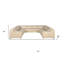 Canapé modulaire en U beige inclinable électrique en forme de U avec console