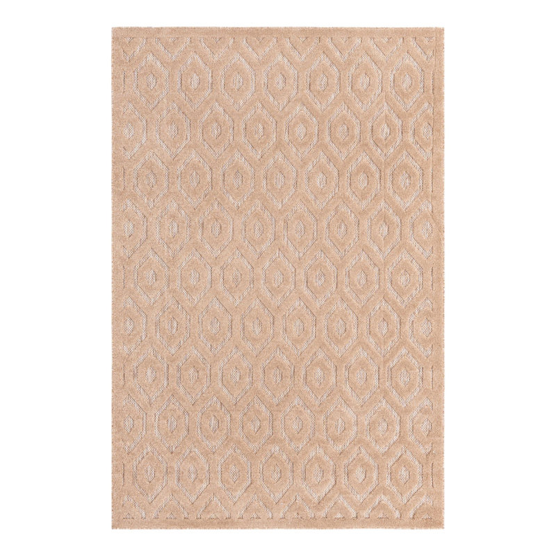 Heberling Geometric Indoor / Outdoor Rug, Rectangle 2' x 3'