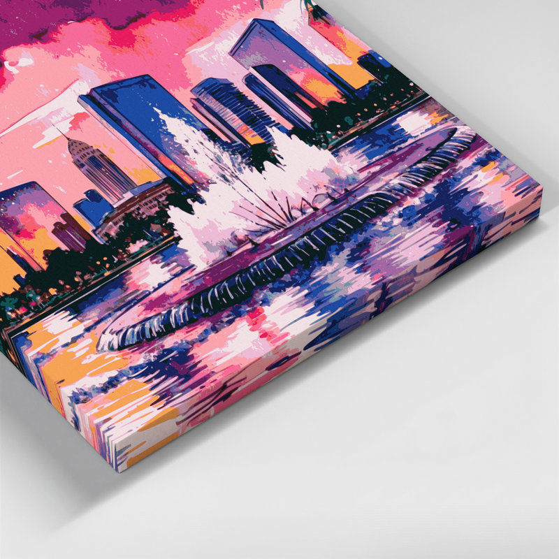 Art mural sur toile, villes, Orlando, Floride, H 11 po x l 14 po