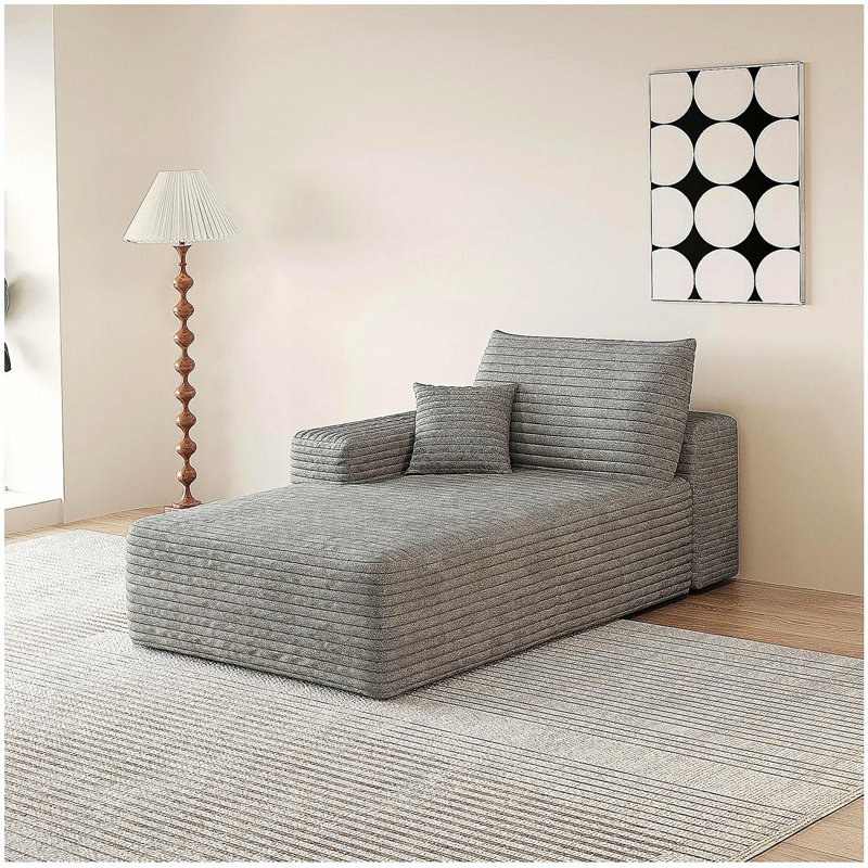 Y119-R-SLEEPER-GREY canapé-lit droit gris, Gris antique, Face à la droite