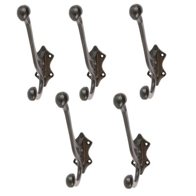 Leaf Backed Iron Wall Hook
