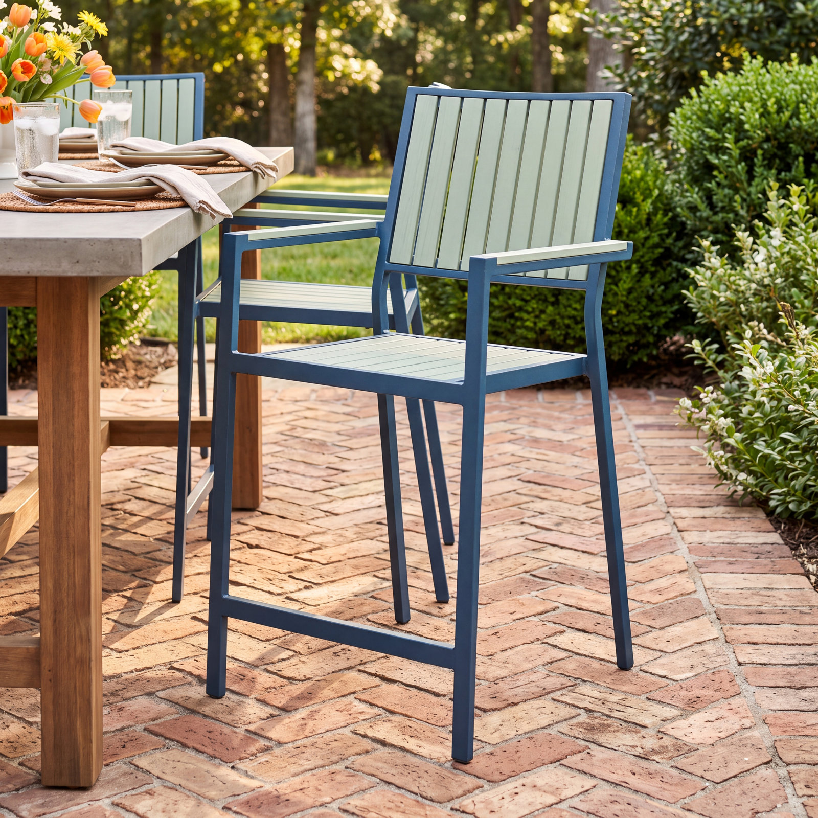 Limetta 41.75'' Outdoor Bar Stool