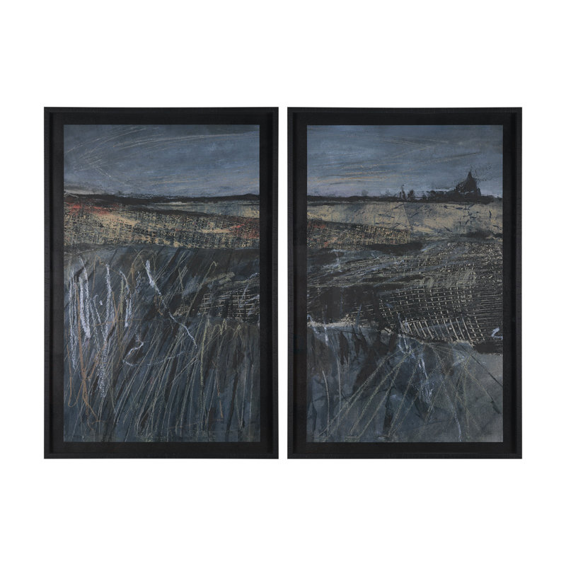 «Captivating Views» (ensemble de 2) par Studio, reproduction d'art encadrée à la main, Captivating Views, 2