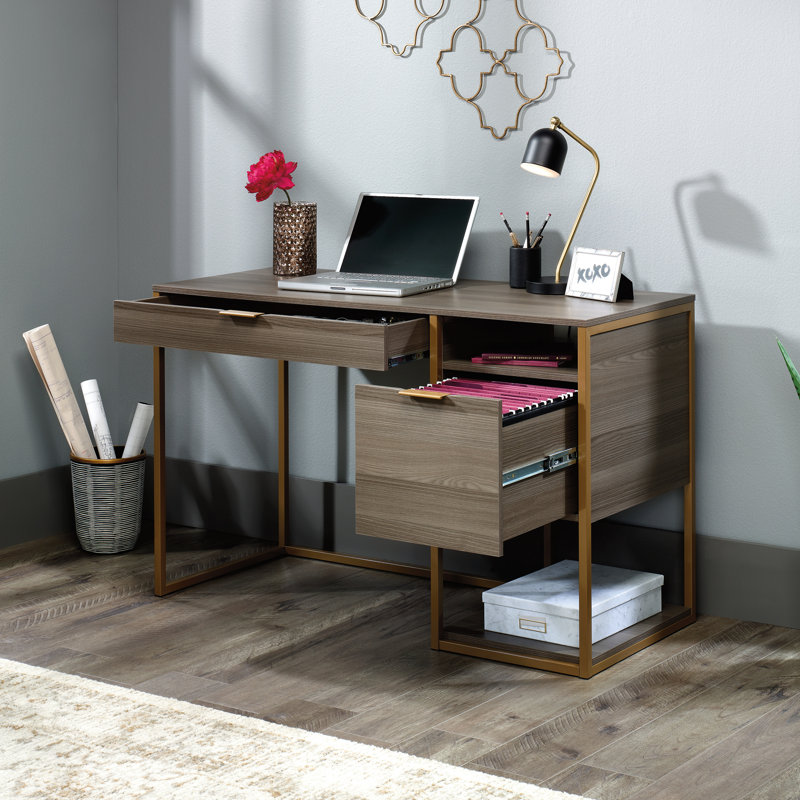 Bureau International Lux International, Brun foncé/or