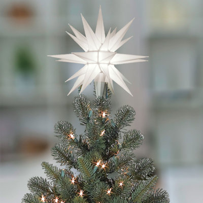 Décoration pour sommet de sapin étoile de Noël à DEL Prelit
