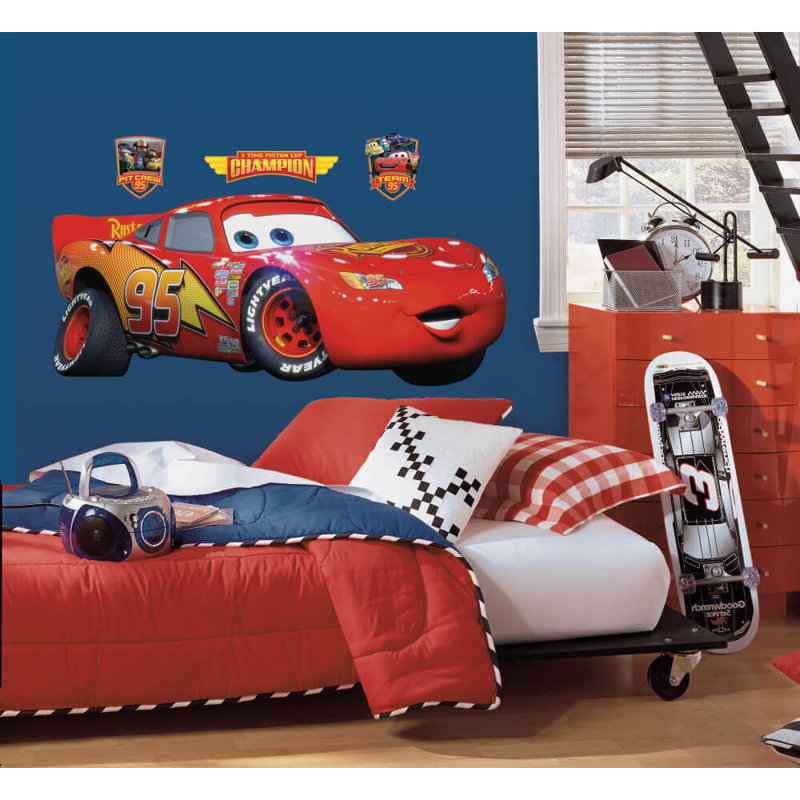 Disney Pixar Cars Lightning McQueen Giant Wall Decal