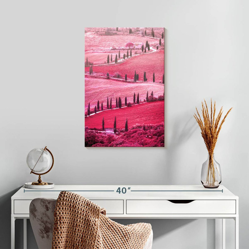 Vallée toscane rose d'Alvord, H 24 po x l 16 po