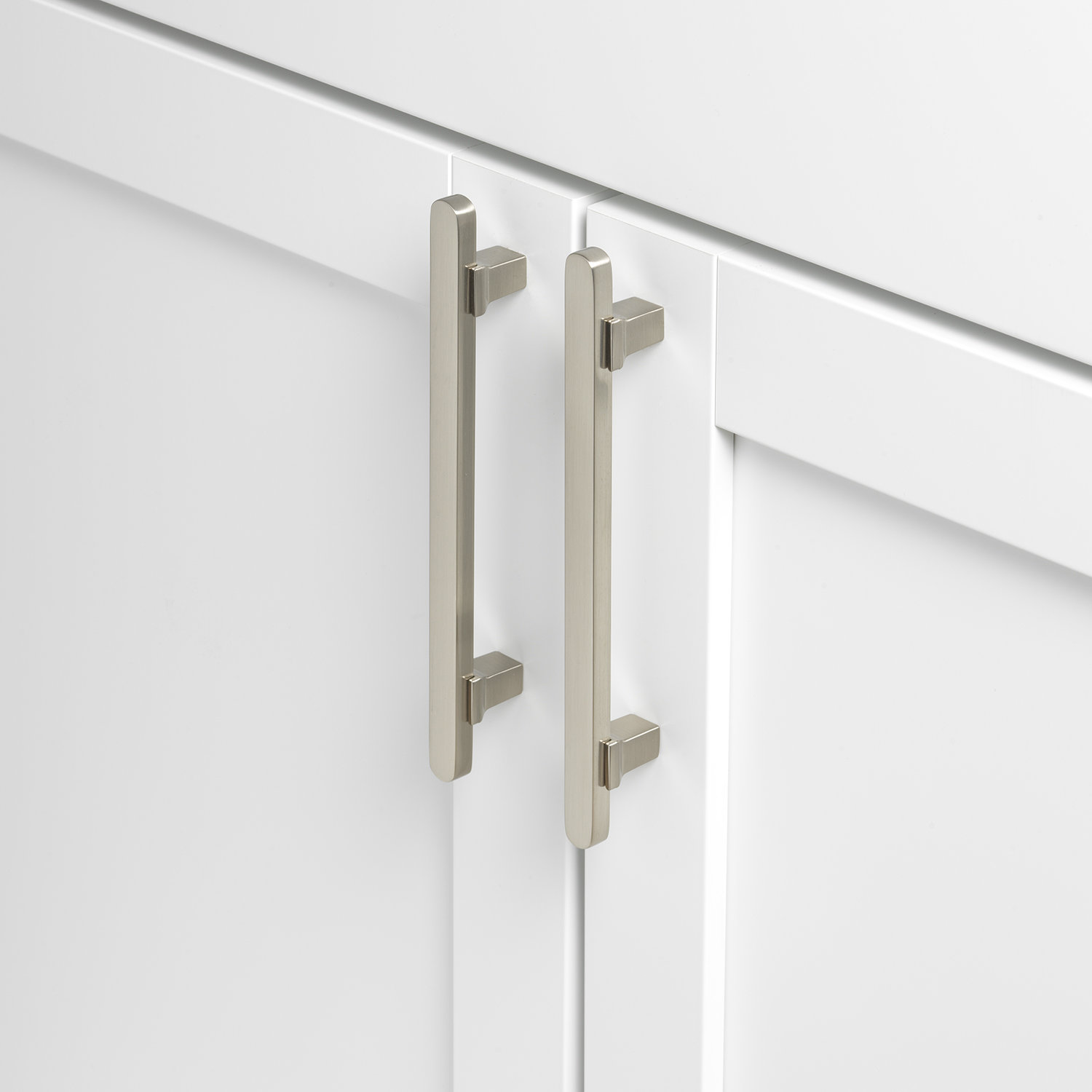 Giana 5" Solid Flat Bar Cabinet Pull, Satin Nickel