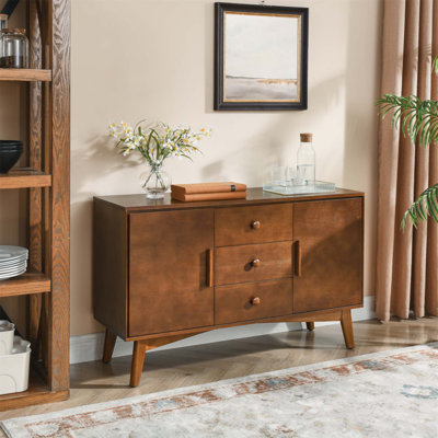 Mid Century Modern Sideboard With Storage, Spacious Cabinet For Kitchen And Living Room, Versatile Accent Console Table