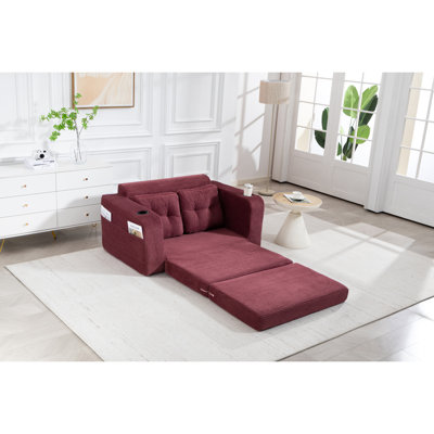 Convertible Sofa Bed,Expandable Double Sofa Bed, 2 In 1 Convertible Sofa Bed, Fold Out Floor Couch With Pillows For Living Room Bedroom Lounge