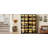 5-tier Display Storage Cabinet With Glass Door&led Lights, Showcase For Collections