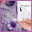 Rideaux de douche mauve à motif floral et motif cachemire très long-526106234