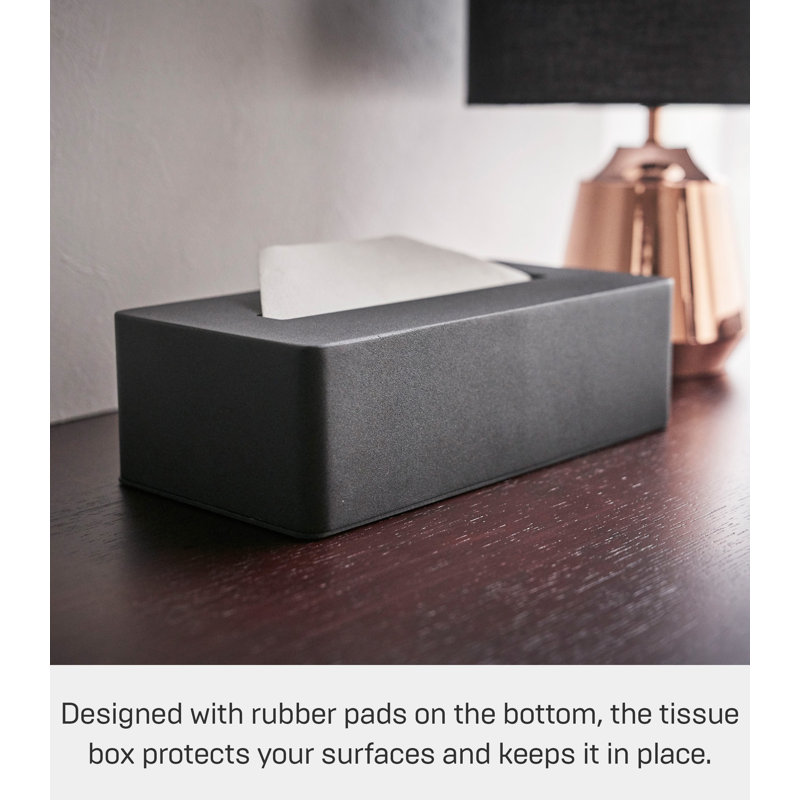 Housse pour boîte à mouchoirs Yamazaki Home, Noir