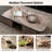 Modern Faux Marble Top 85.5‘’ W Extendable Coffee Table With Lift-Top Hidden Storage, Glass Door Cabinet And Drawers