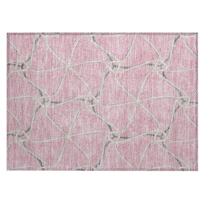  Aleg Area Rug with Non-Slip Backing, Rectangle 1'8" x 2'6"