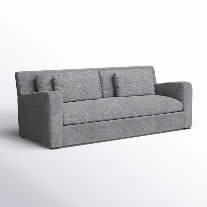 Nessa 93" Slipcovered Sofa, Castlerock Gray