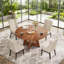 Table de salle à manger ronde en bois de 47 pouces (seulement 1 pièce)-126443702