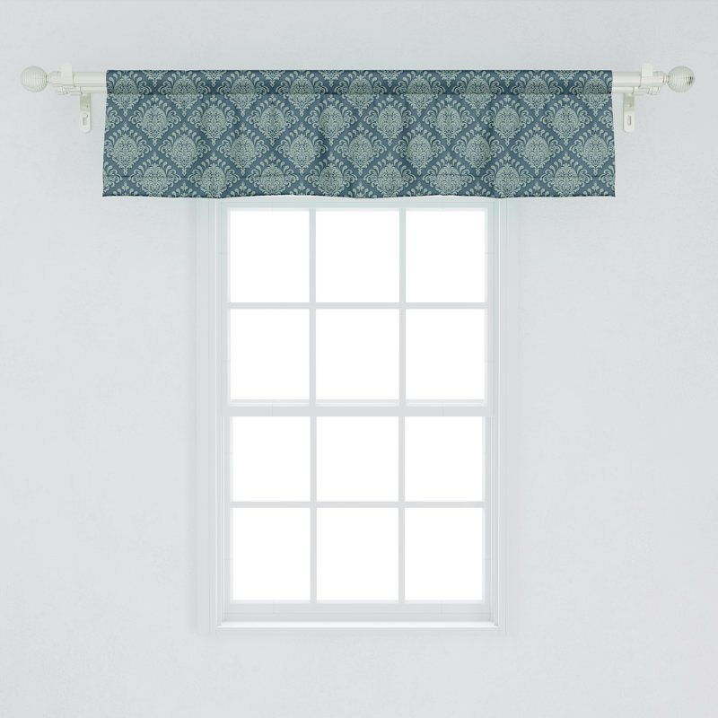 Ensemble de 2 cantonnières Ambesonne Damask, L 42 po x L 12 po