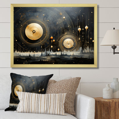 Or noir saturn Mercurys Mirage II, reproduction d'art sur toile